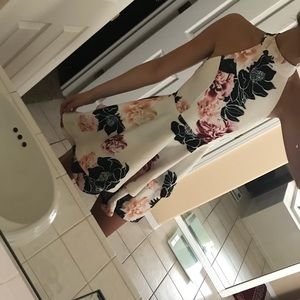 White floral summer dress